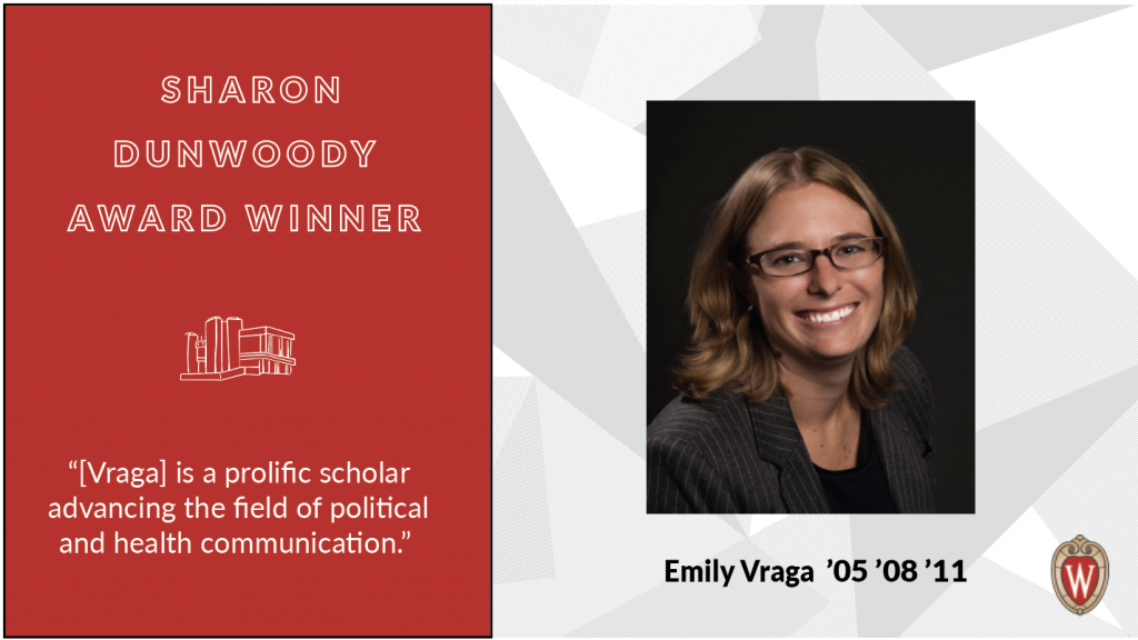 Sharon Dunwoody Award winner Emily Vraga