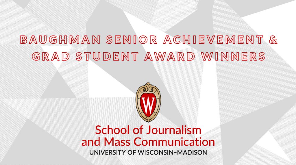 James L. Baughman Senior Achievement Award and Grad Student Award Winners banner