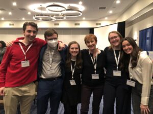 Students standing with instructor Pat Hastings at the WBA Student Seminar