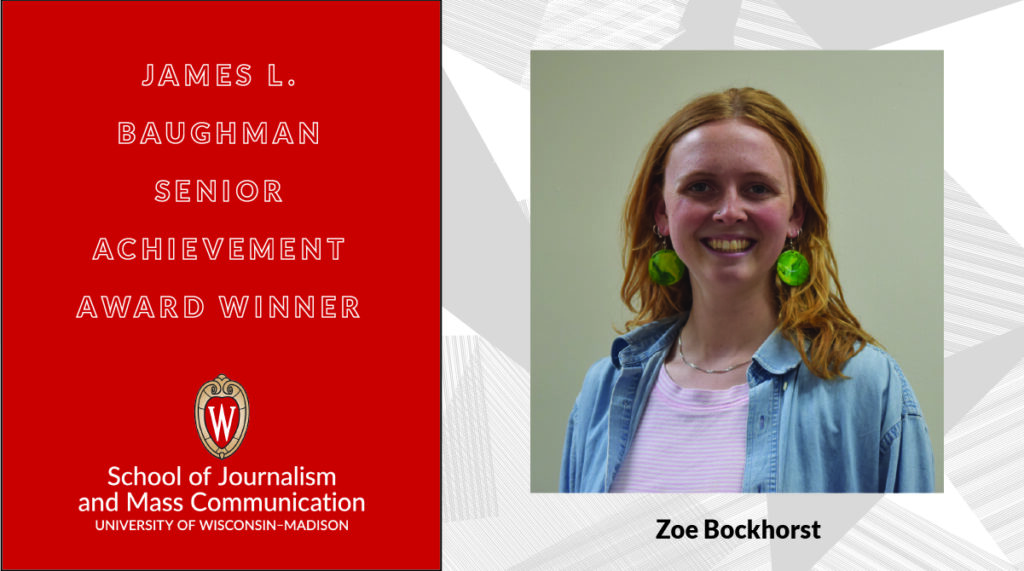 James L. Baughman Senior Achievement Award Winner Zoe Bockhorst