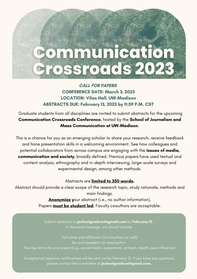 Communication Cross Roads 2023 Call for Papers