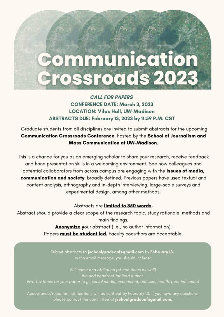 Communication Crossroads Conference - School of Journalism and Mass  Communication