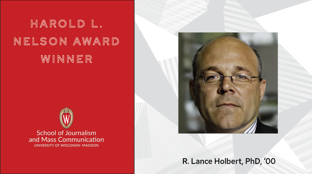 Harold L. Nelson Award Winner graphic with R. Lance Holbert