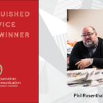 Distinguished Service Award Winner graphic with Phil Rosenthal