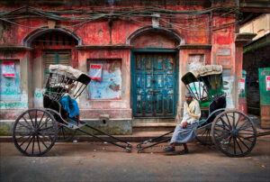 Rickshaw drivers in Kolkata, India.