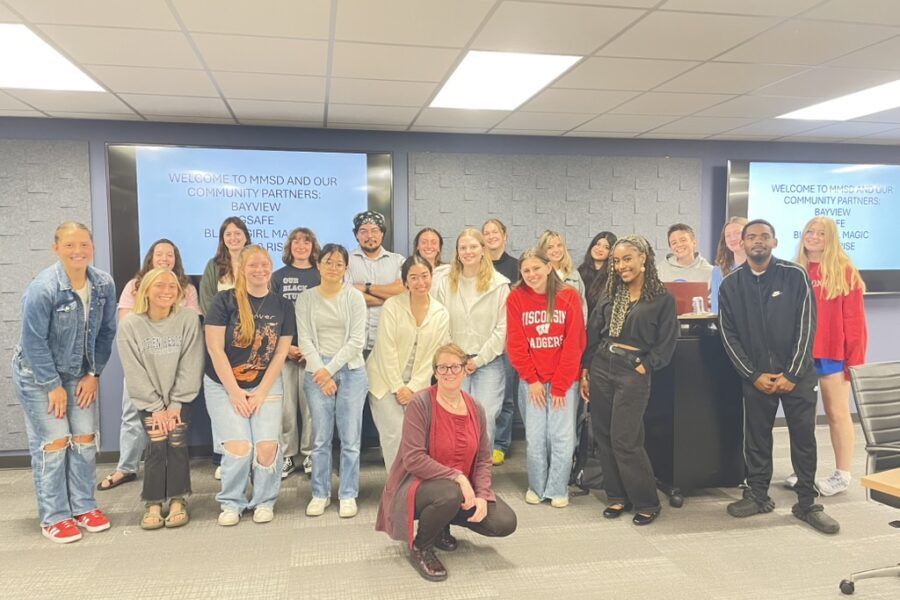 Students in professor Sue Robinson’s J475: Practicing Communication for Social Change worked with four community partners to teach teens storytelling skills and work on strategic communication, fundraising, podcasting and other projects.