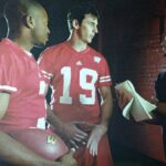 Tom Mulhern interviews two Badger football players
